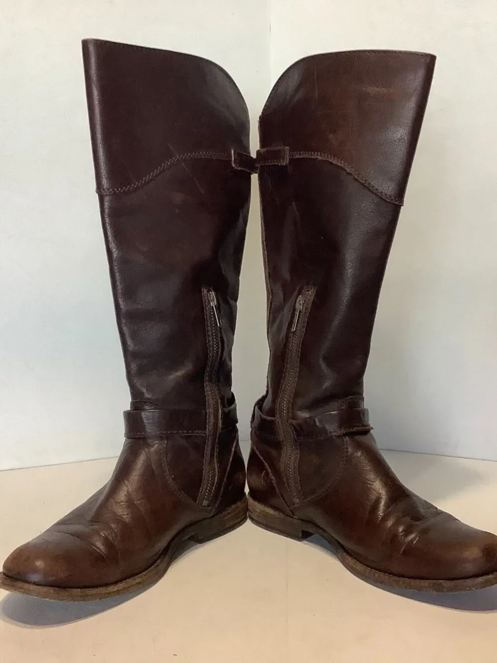 Frye Leather Phillip Riding Equestrian Boots Women’s 7.5 B Brown